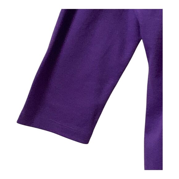 Women's Halloween T-Shirt LARGE Purple Haunted House Beaded Sequins Long Sleeve - Picture 13 of 16